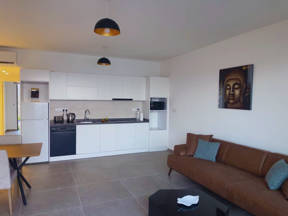 Apartment, 1 Bedroom, Balcony, Mountain View | Living room