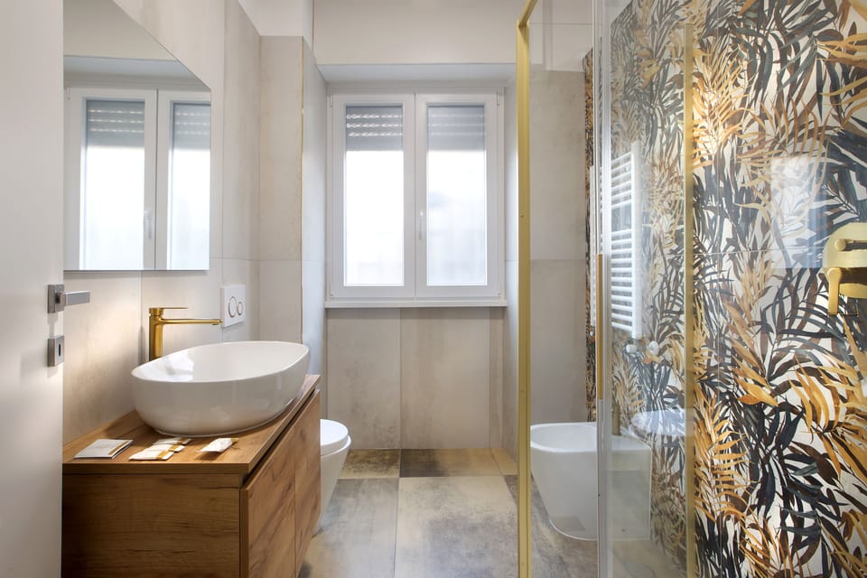 Luxury Triple Room, Patio, Garden View | Bathroom | Hair dryer, bidet, towels, soap
