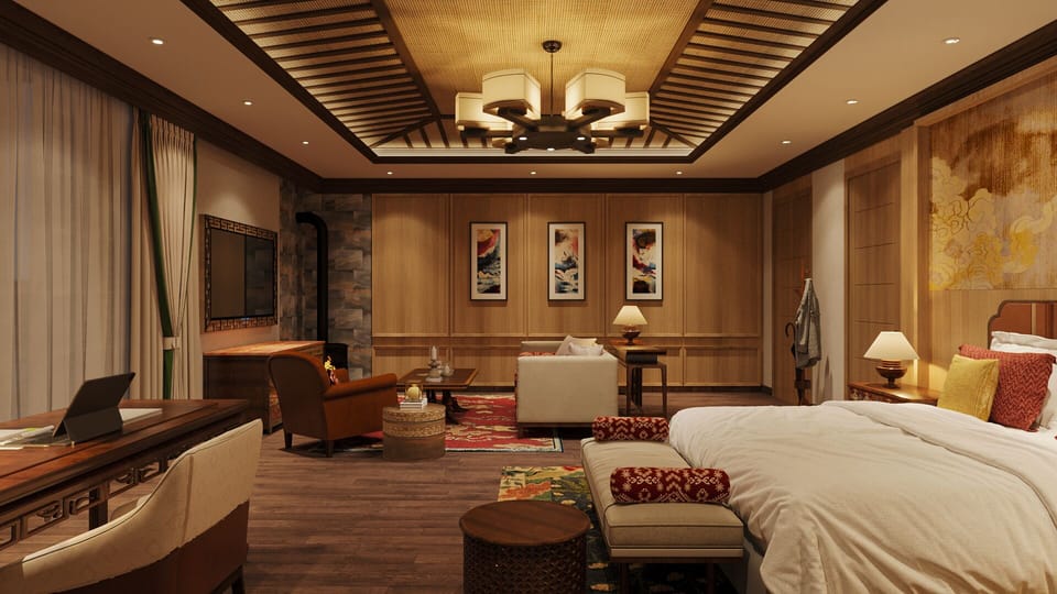 Presidential Suite | Egyptian cotton sheets, premium bedding, minibar (some free items), desk