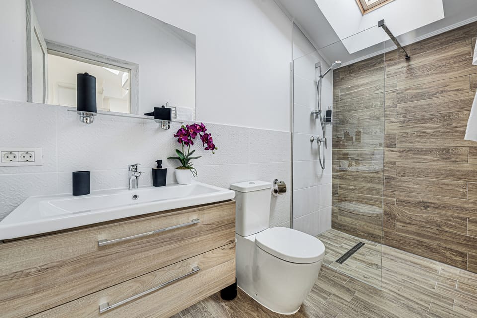 Apartment, 1 Bedroom, City View | Bathroom | Free toiletries, hair dryer, towels, soap