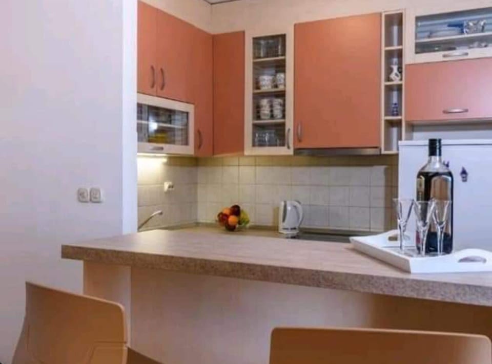 Apartment (Two-Bedroom Apartment With Sea View) | Private kitchen | Fridge