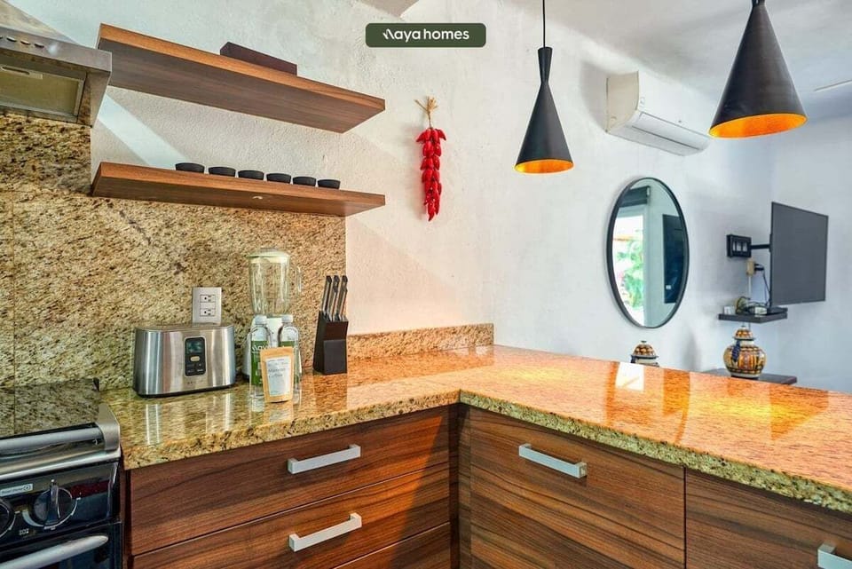 House, Multiple Beds, Patio, Beach View (Las Alamandas 7) | Private kitchen | Coffee/tea maker, dining tables