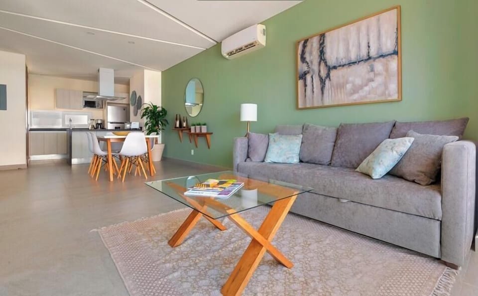 Condo, 1 King Bed with Sofa bed, Pool Access, Beach View (505 Torre Ambar) | Living area
