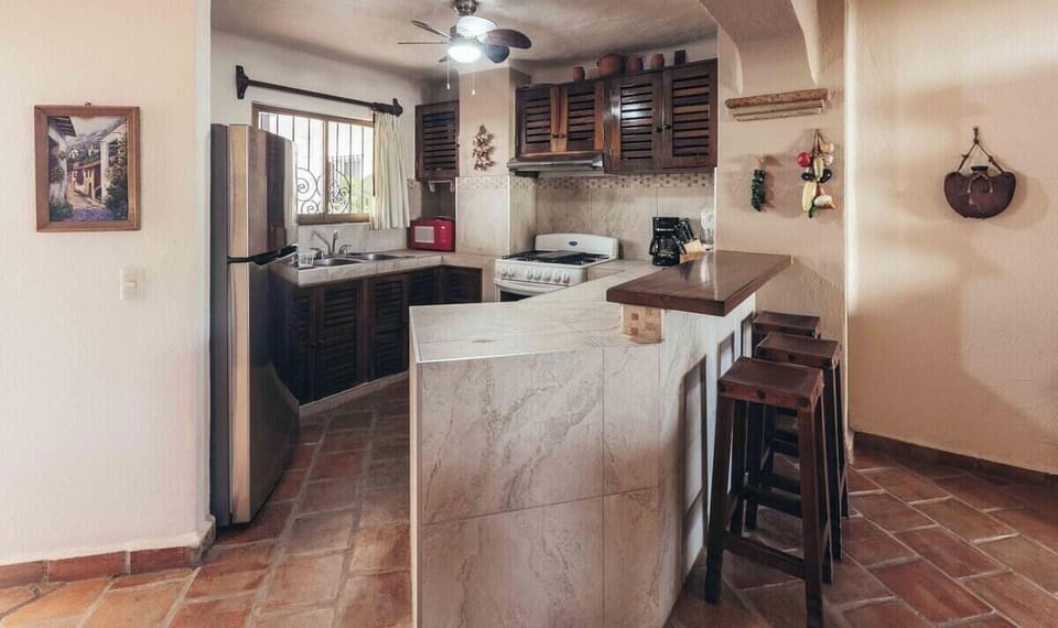 Condo, Multiple Beds, Pool Access, Ocean View (206-VistadelSol) | Private kitchen | Coffee/tea maker