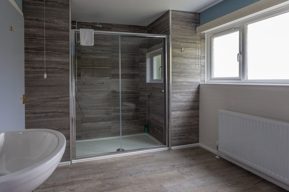 Hair dryer, towels