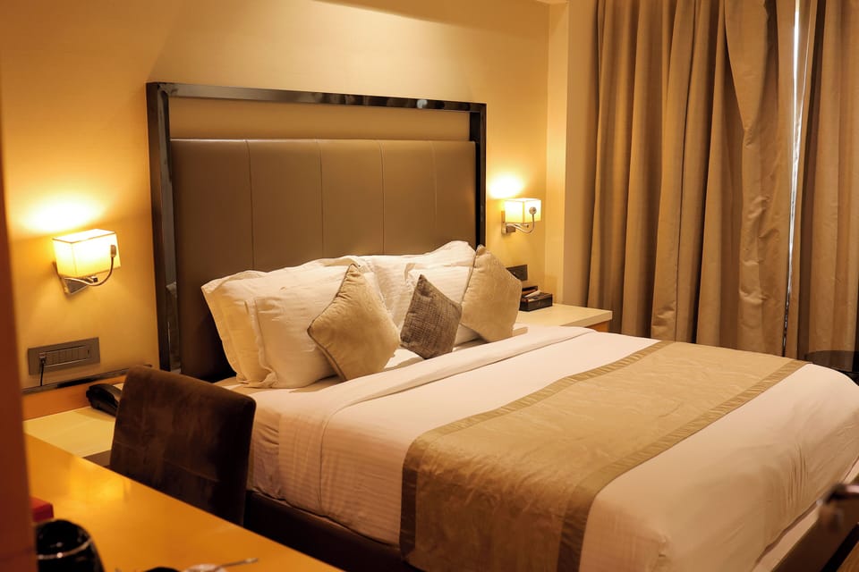 Deluxe Double Room, City View | Free minibar items, desk, laptop workspace, free WiFi
