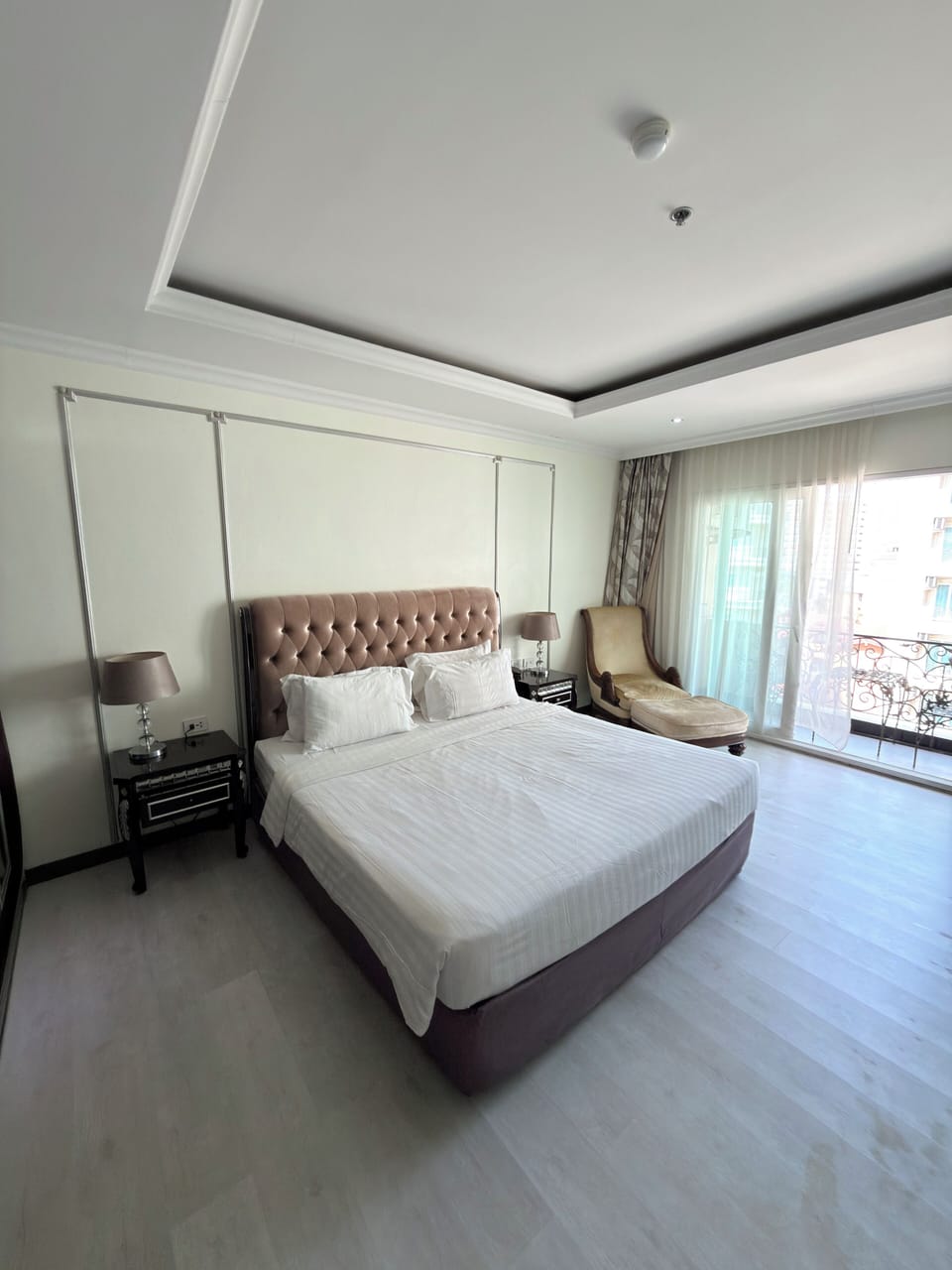 Studio, 1 Double Bed, Balcony, Pool View | In-room safe, laptop workspace, soundproofing, iron/ironing board