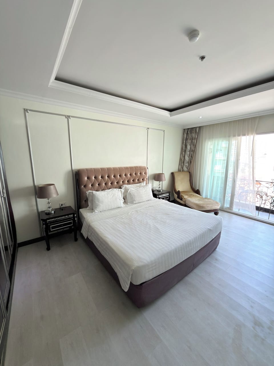 Studio, 1 Double Bed, Balcony, Pool View | In-room safe, laptop workspace, soundproofing, iron/ironing board