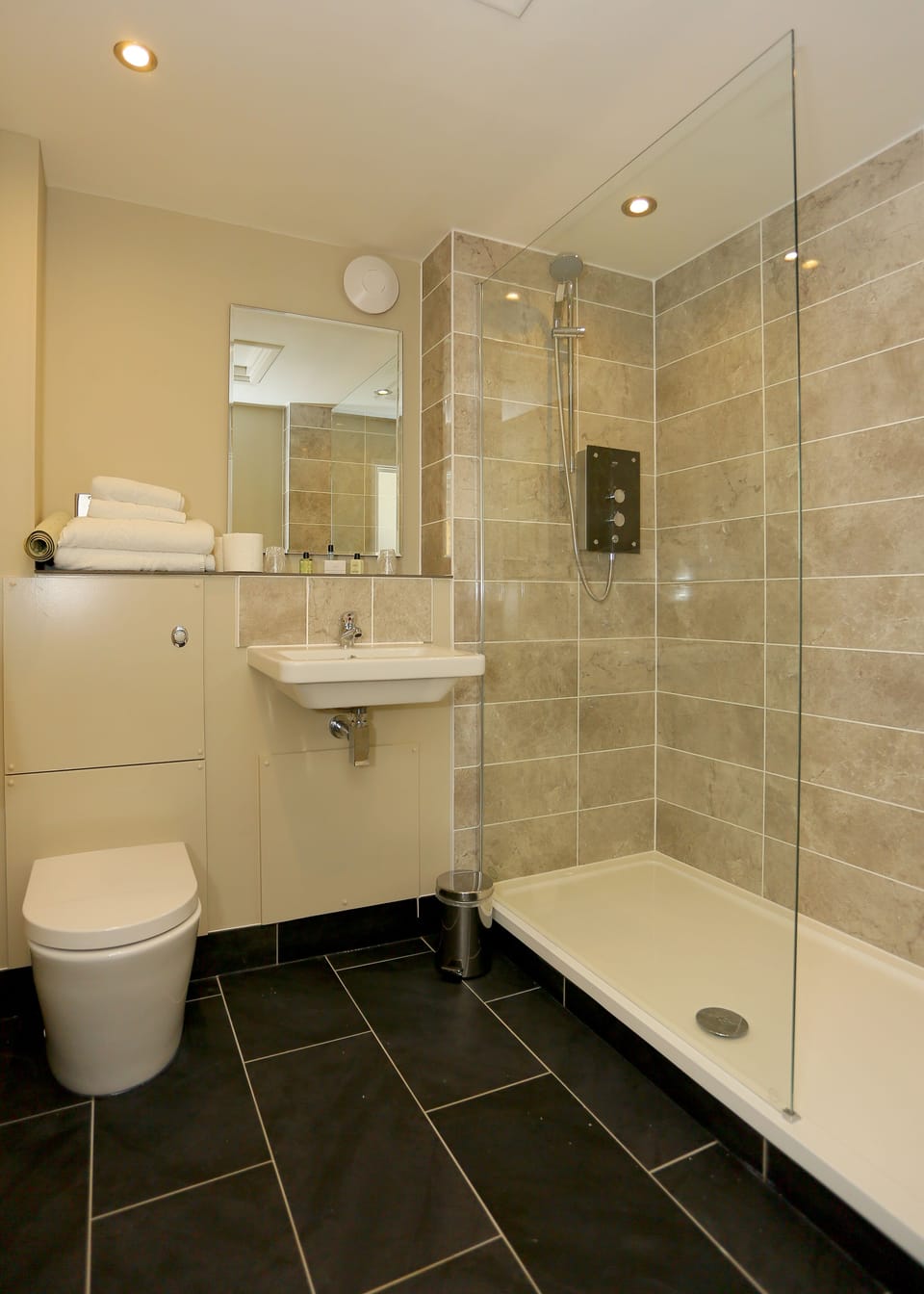 Free toiletries, hair dryer, towels, soap