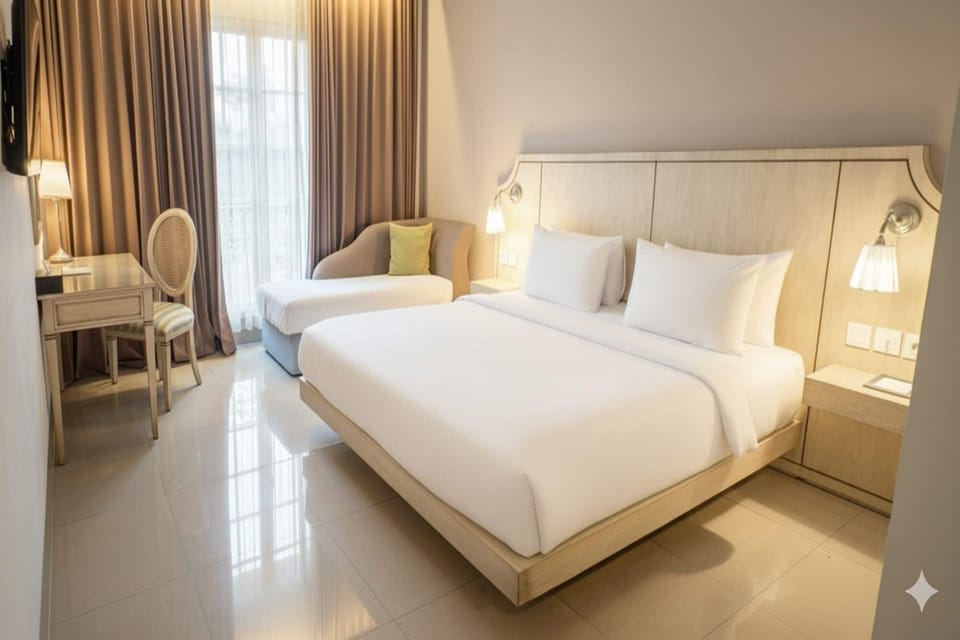 Executive Double Room | Desk, free WiFi, bed sheets
