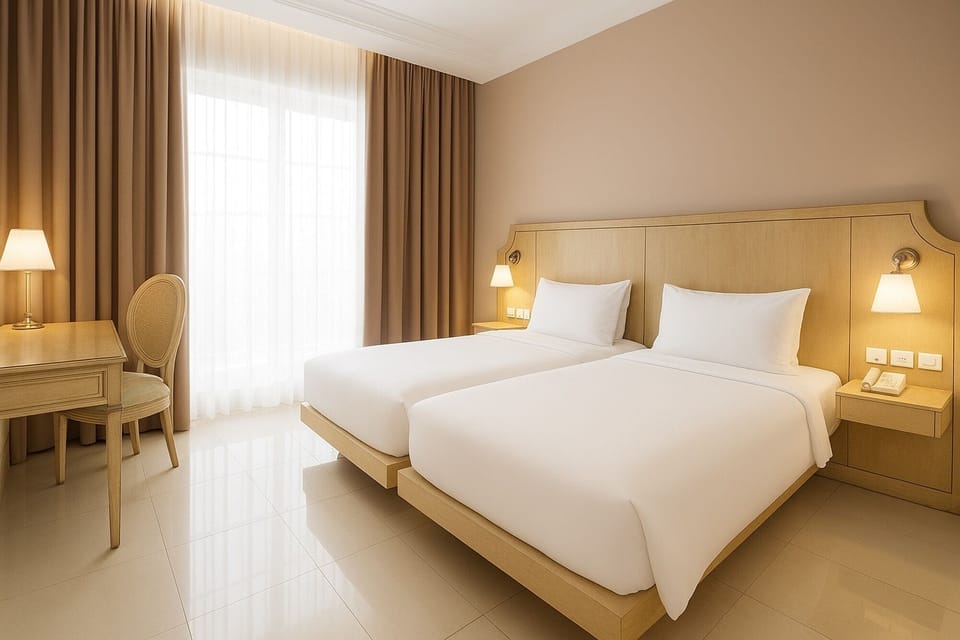 Deluxe Twin Room | Desk, free WiFi, bed sheets