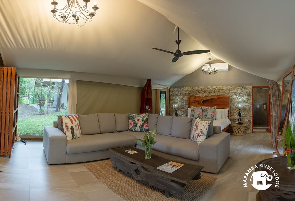 Luxury Tent | 1 bedroom, premium bedding, down comforters, minibar