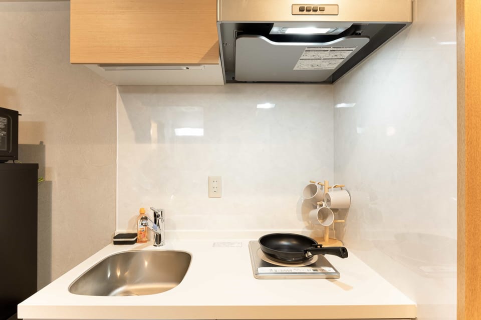 Comfort Quadruple Room, Balcony, City View | Private kitchen | Fridge, microwave, stovetop, electric kettle