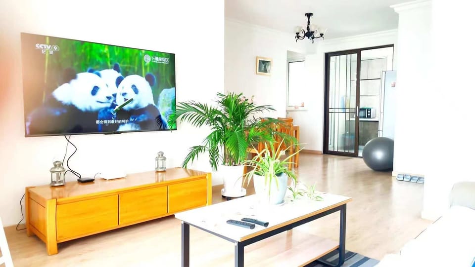 Family Apartment, City View | Living area | 65-inch LCD TV with satellite channels