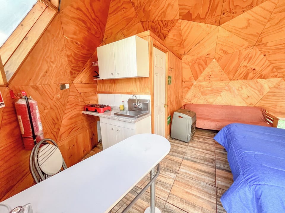 Cabin, 1 Double Bed, Patio | Private kitchen
