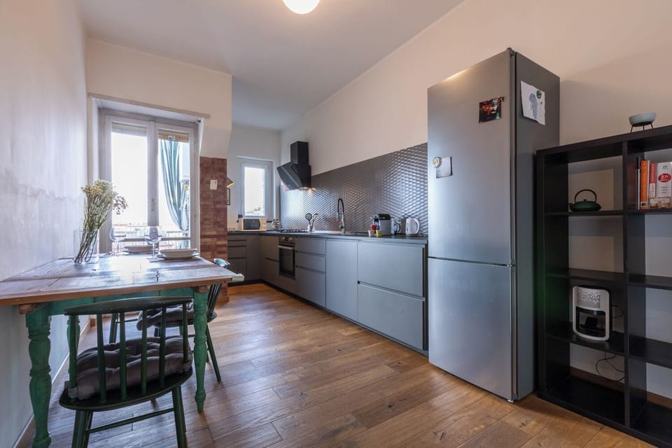 Basic Apartment | Private kitchen | Espresso maker, electric kettle, toaster