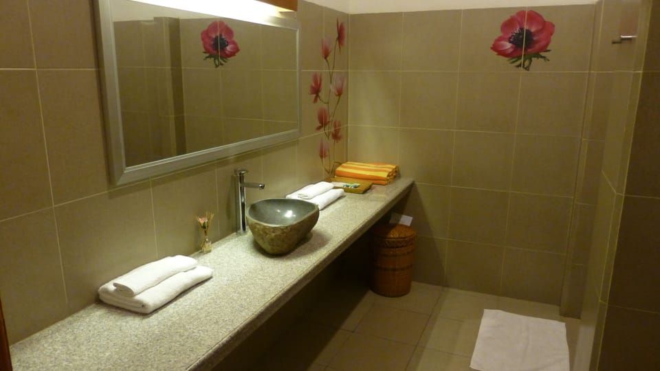 Superior Double or Twin Room, Garden View, Ground Floor | Bathroom | Shower, free toiletries, towels