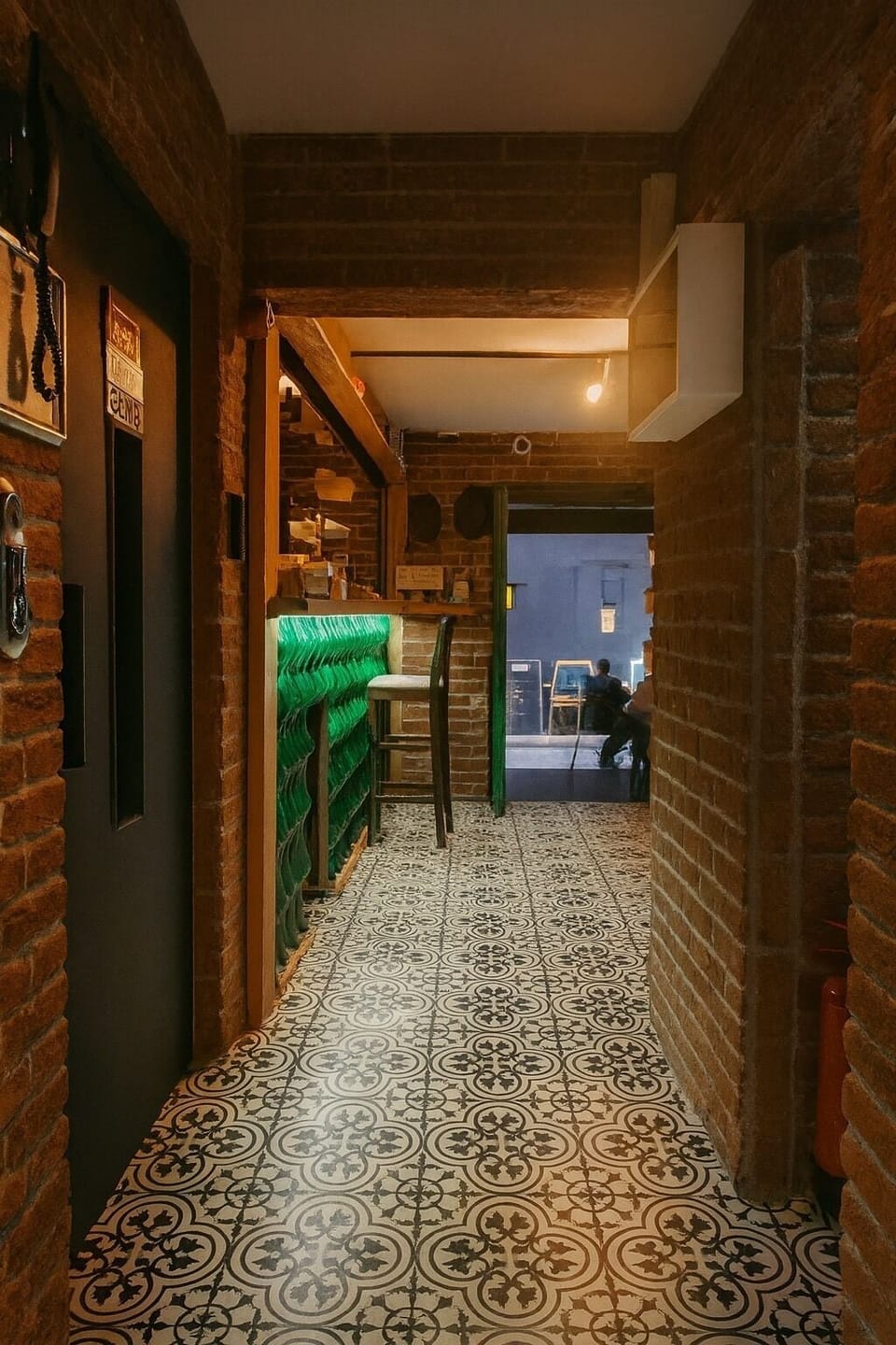 Interior entrance