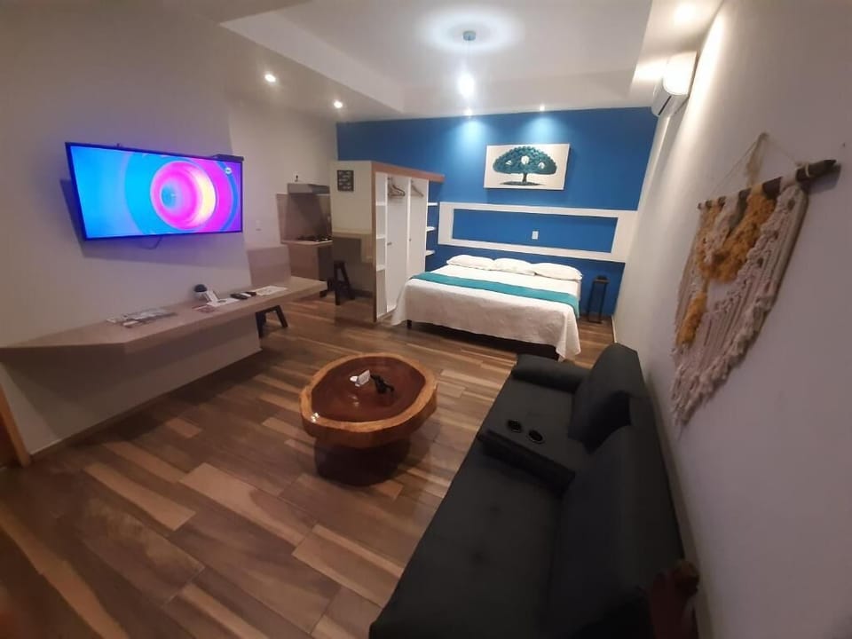 Memory foam beds, free minibar items, in-room safe