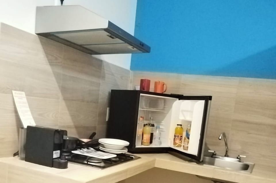 Premier Studio, 1 Bedroom, Kitchenette, Garden View | Private kitchen | Espresso maker, coffee/tea maker, mini-fridge, dishwasher