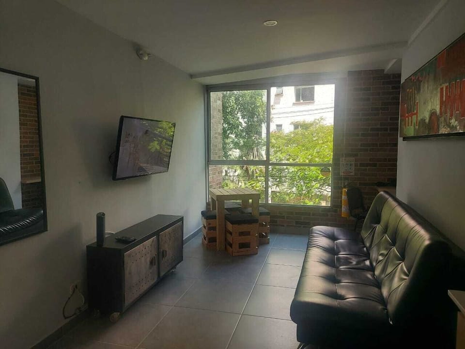 40-inch flat-screen TV with cable channels