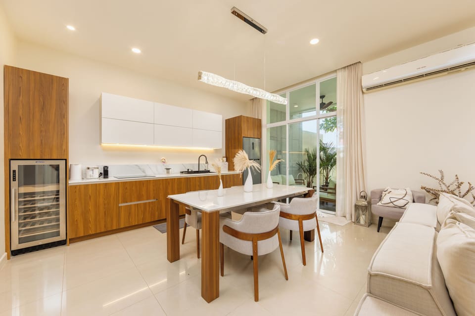 Exclusive Villa, 3 Bedrooms, Pool View | Private kitchen | Electric kettle