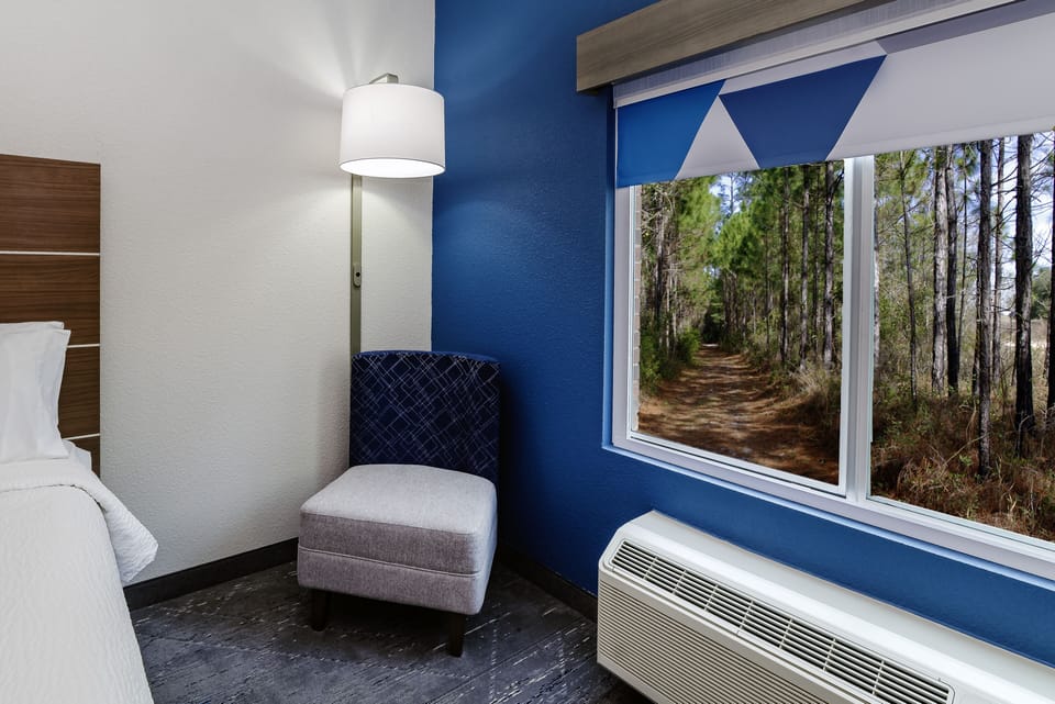 In-room safe, desk, iron/ironing board, free cribs/infant beds