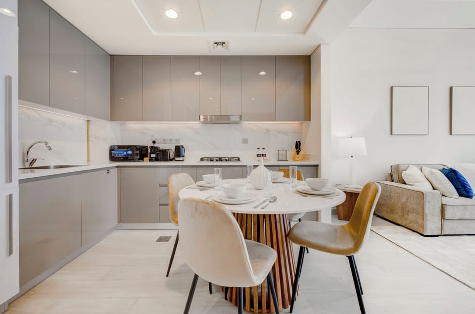 Deluxe Apartment, Balcony, Pool View | Private kitchen | Espresso maker, electric kettle