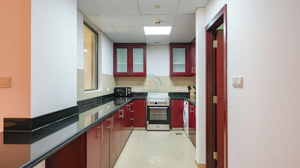 Premium Apartment, 1 Bedroom, Marina View | Private kitchen