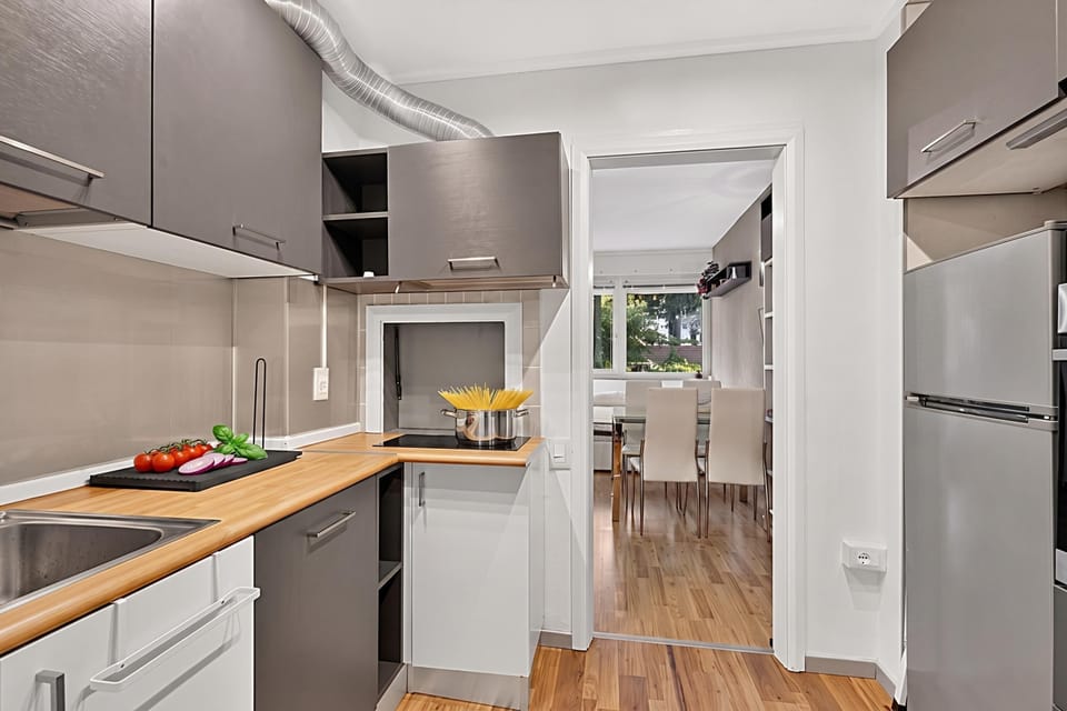 Standard Studio, Balcony (Studio Erika al Vittoriale) | Private kitchen