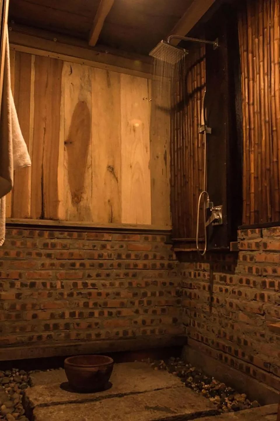 Shower, hair dryer (on request), towels, toilet paper