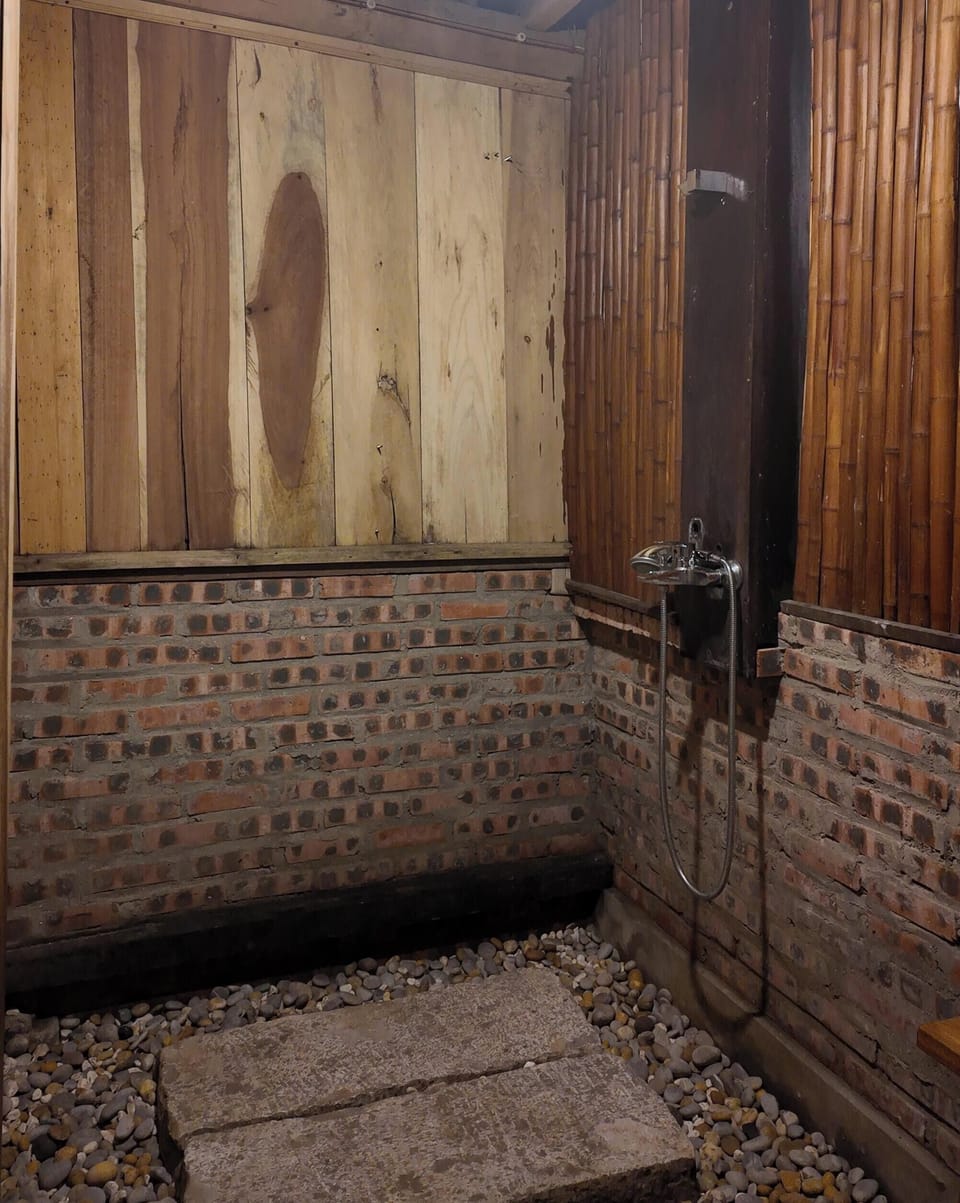 Shower, hair dryer (on request), towels, toilet paper