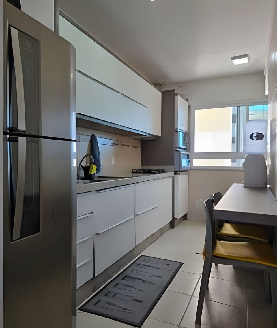 Apartment | Private kitchen | Full-size fridge, microwave, cookware/dishes/utensils