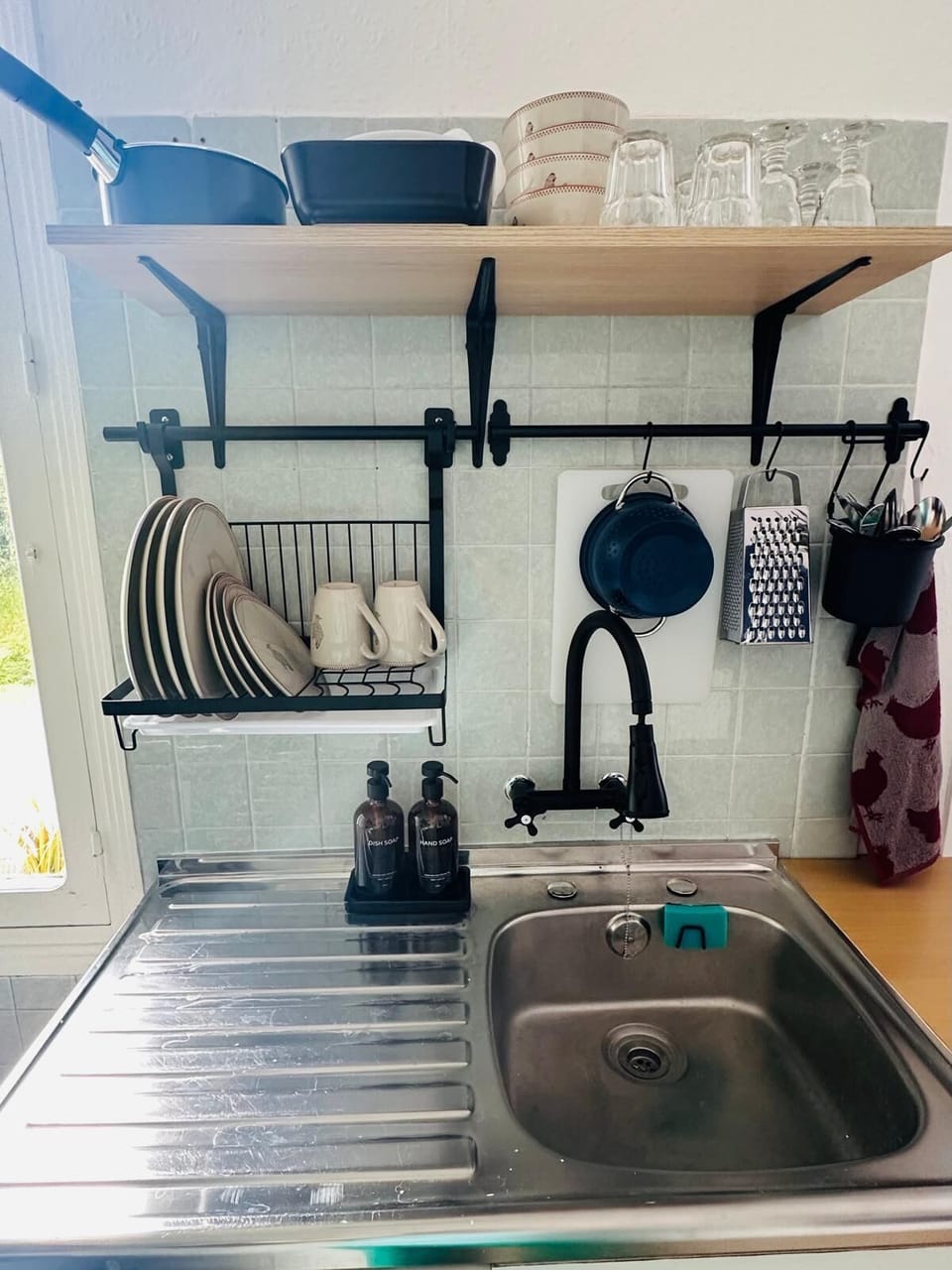 Family Apartment, Balcony, Pool View | Private kitchenette | Espresso maker, coffee/tea maker