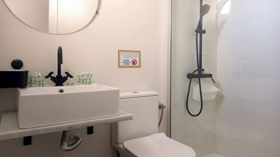 Standard Double or Twin Room | Bathroom | Shower, hair dryer, towels, soap