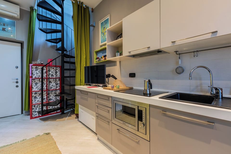 Apartment, 1 Double Bed with Sofa bed, Pets Allowed | Private kitchen | Fridge, microwave, stovetop, dishwasher