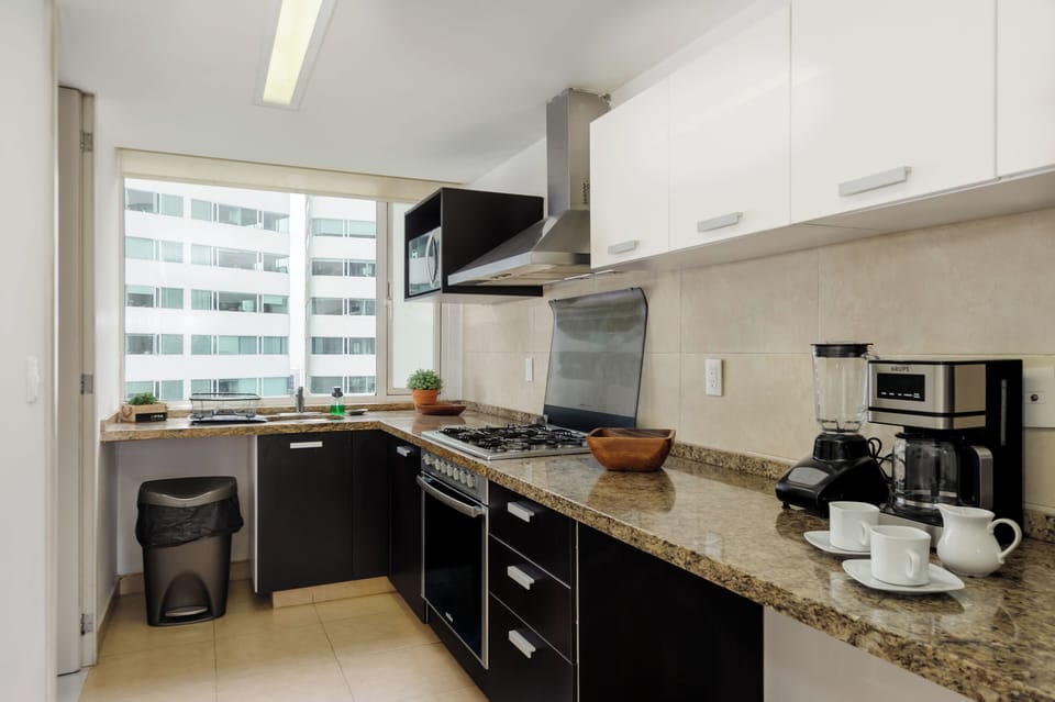 Design Apartment, 2 Bedrooms, City View, Tower | Private kitchen | Espresso maker