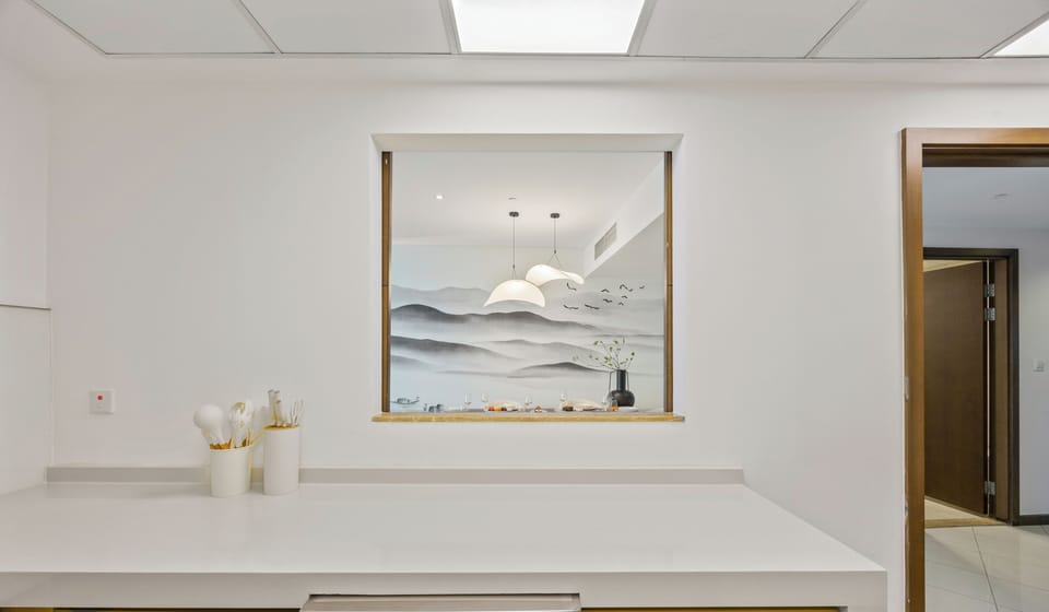 Standard Apartment, Sea View | Private kitchen | Full-size fridge, microwave, oven, stovetop