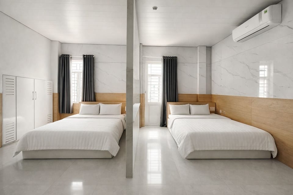 Superior Quadruple Room | In-room safe, desk, laptop workspace, blackout drapes