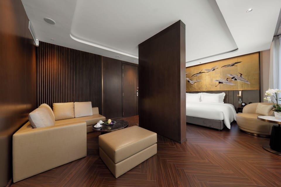 Junior Suite, Balcony, Ocean View | Free minibar items, in-room safe, soundproofing, iron/ironing board