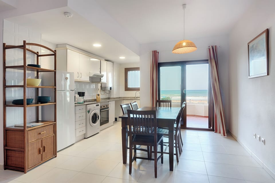 Comfort Apartment, 2 Bathrooms, Beachfront | Private kitchen | Full-size fridge, microwave, oven, stovetop