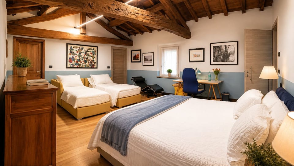 Deluxe Quadruple Room, 1 Double Bed with Sofa bed | WiFi (free)