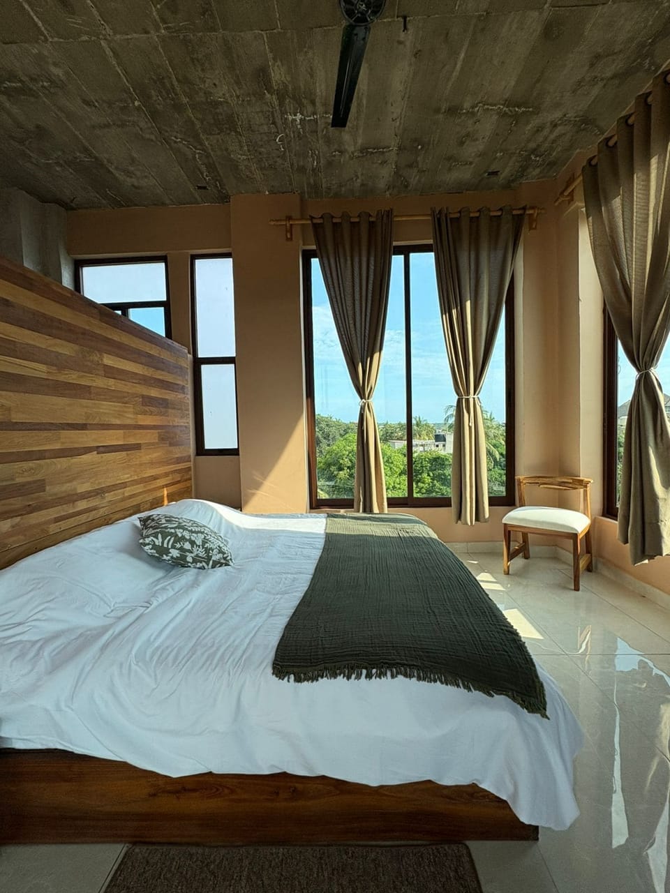 Grand Double Room, Partial Sea View | Egyptian cotton sheets, premium bedding, Select Comfort beds