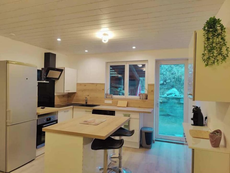 Apartment, Mountain View | Private kitchen | Full-size fridge, microwave, oven, stovetop
