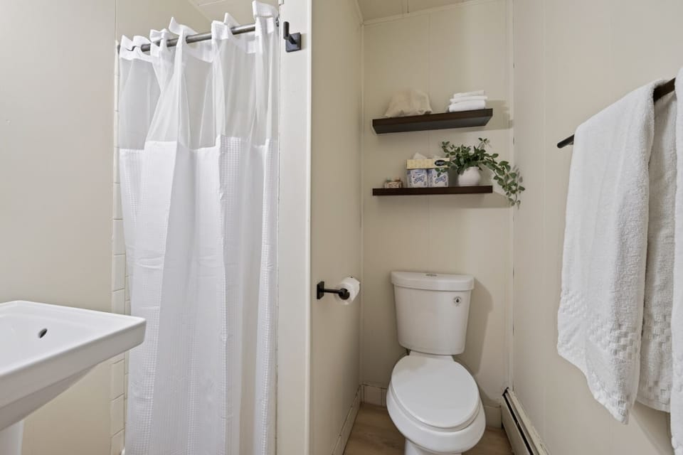 Comfort Single Room, 1 King Bed | Bathroom | Shower, towels, soap, shampoo
