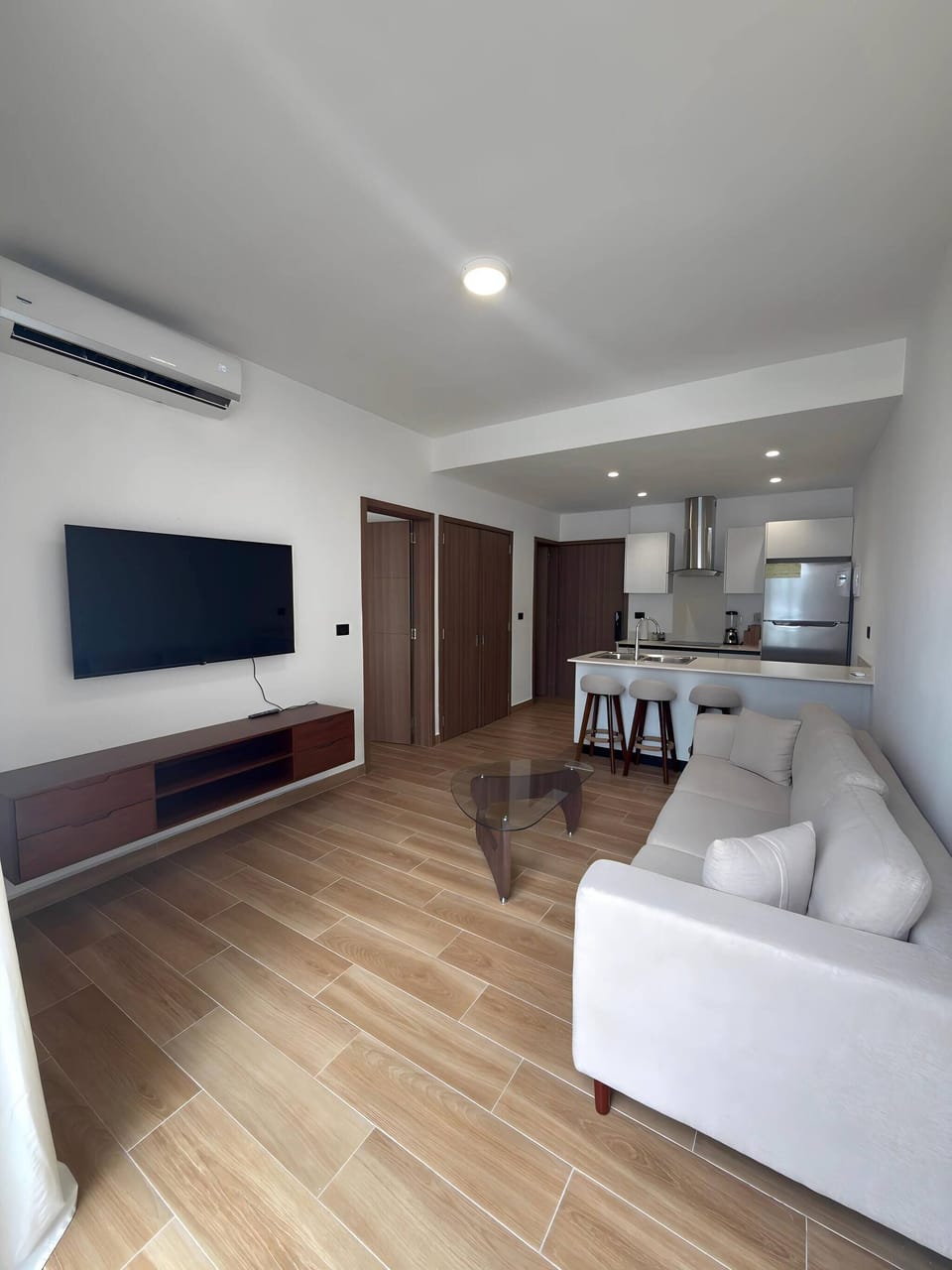 Apartment, 1 Bedroom, Accessible, Smoking | Living room