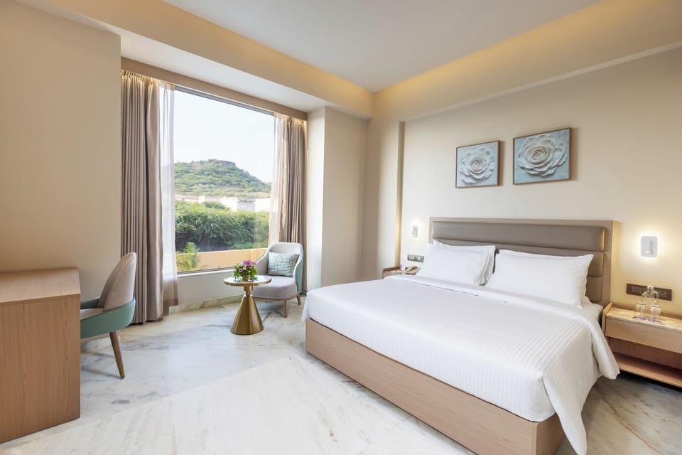 Deluxe Double Room | Premium bedding, minibar, desk, laptop workspace