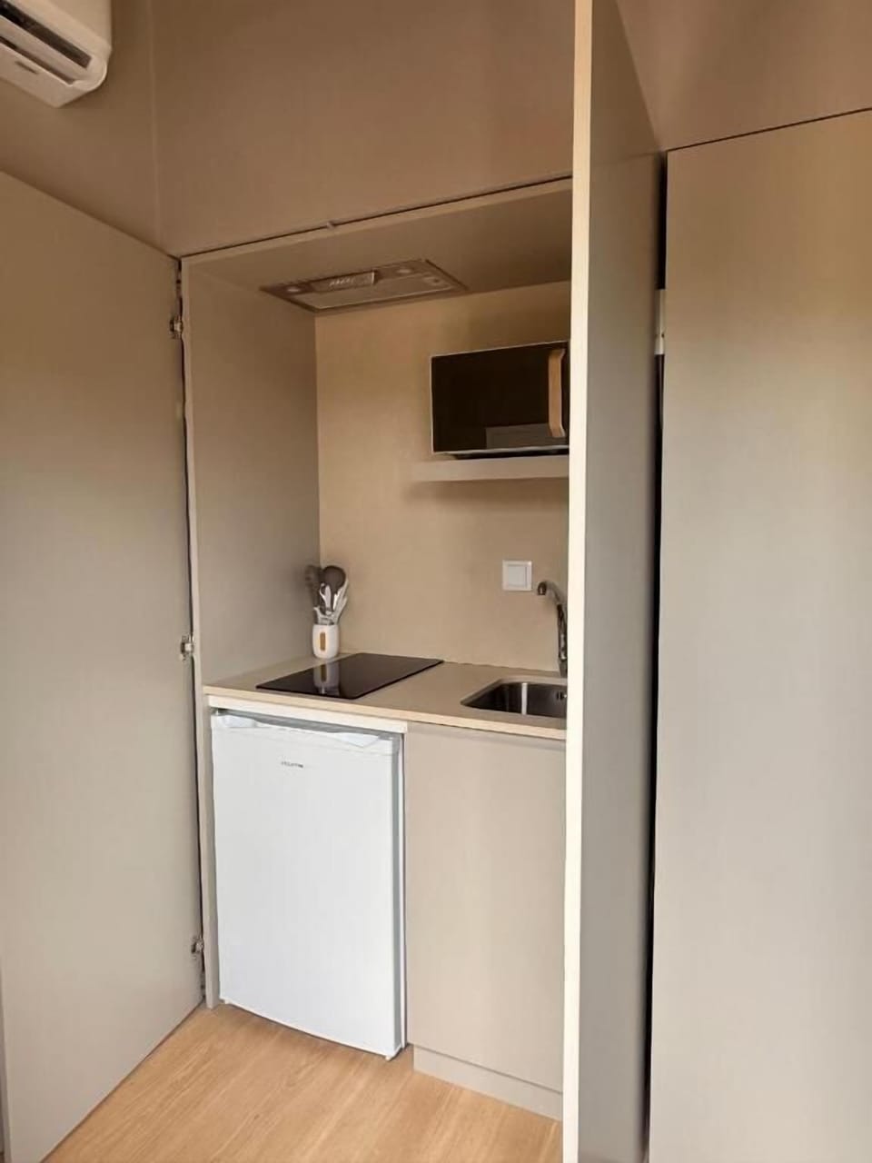 Deluxe Studio | Private kitchen | Shared fridge, microwave
