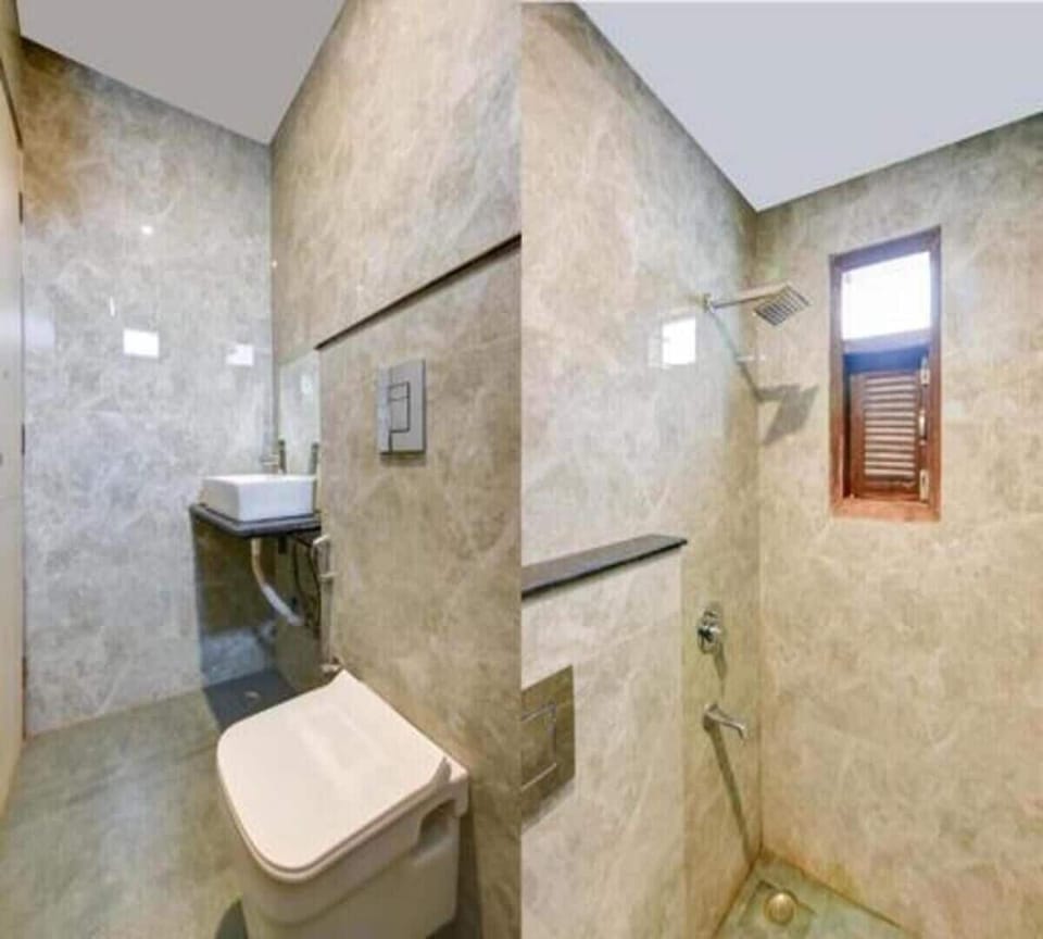 Double Room | Bathroom | Shower, towels, soap, shampoo