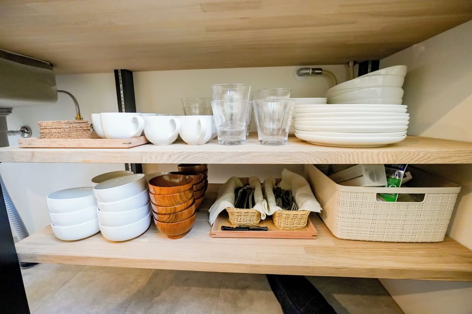 Comfort House, Non Smoking | Private kitchen | Full-size fridge, microwave, stovetop, electric kettle
